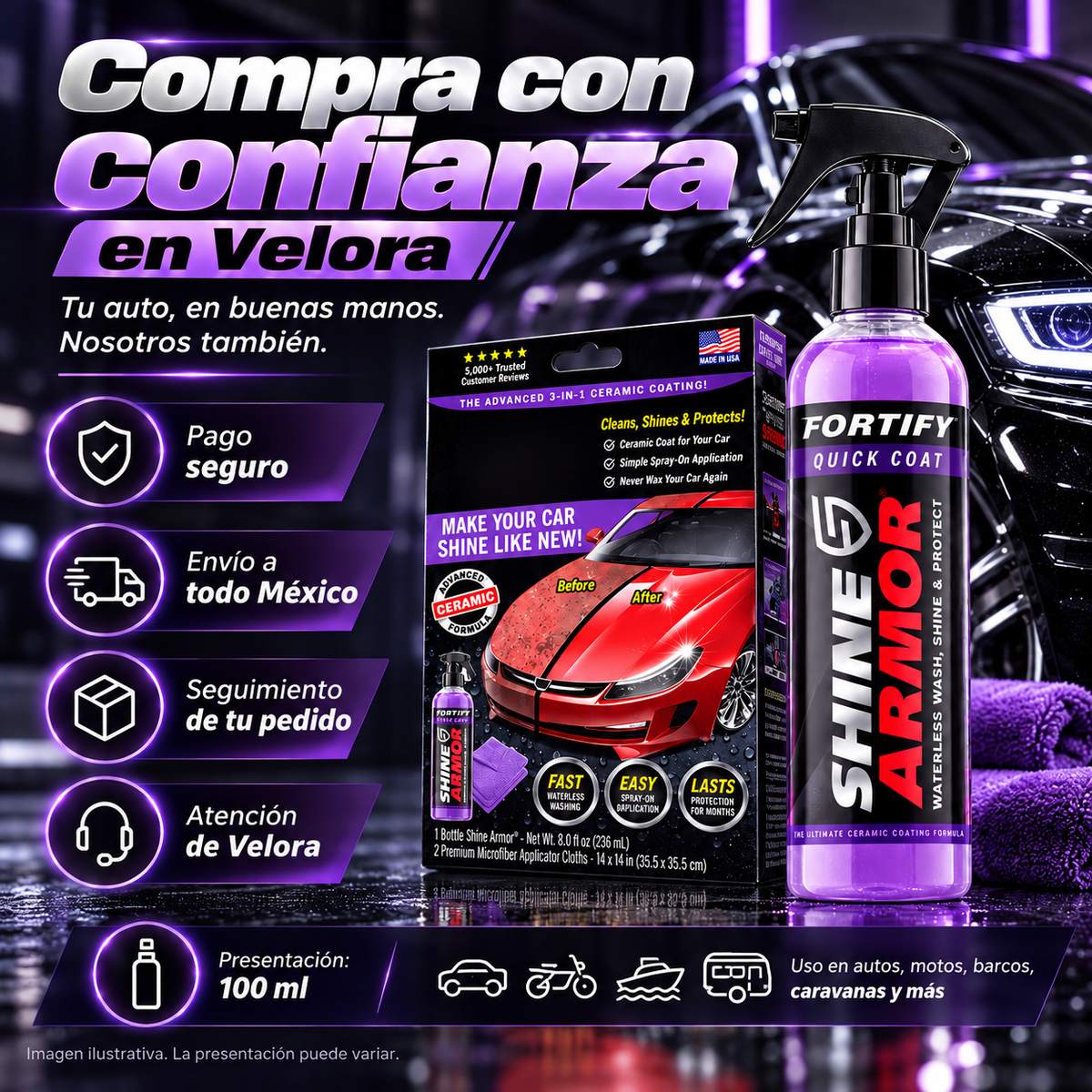 Spray De Revestimiento Ceramico Carro